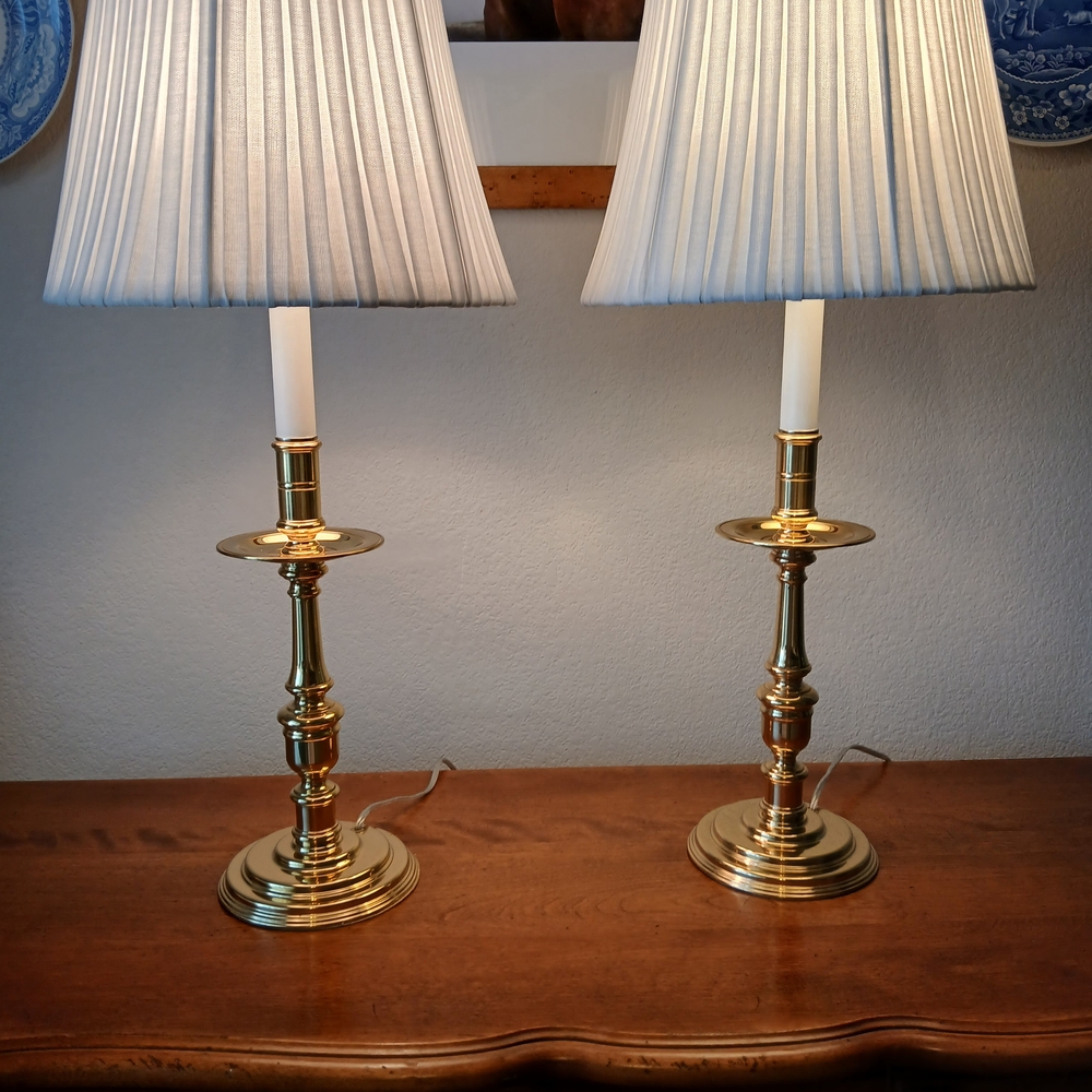 Baldwin Solid Brass Williamsburg Lamps